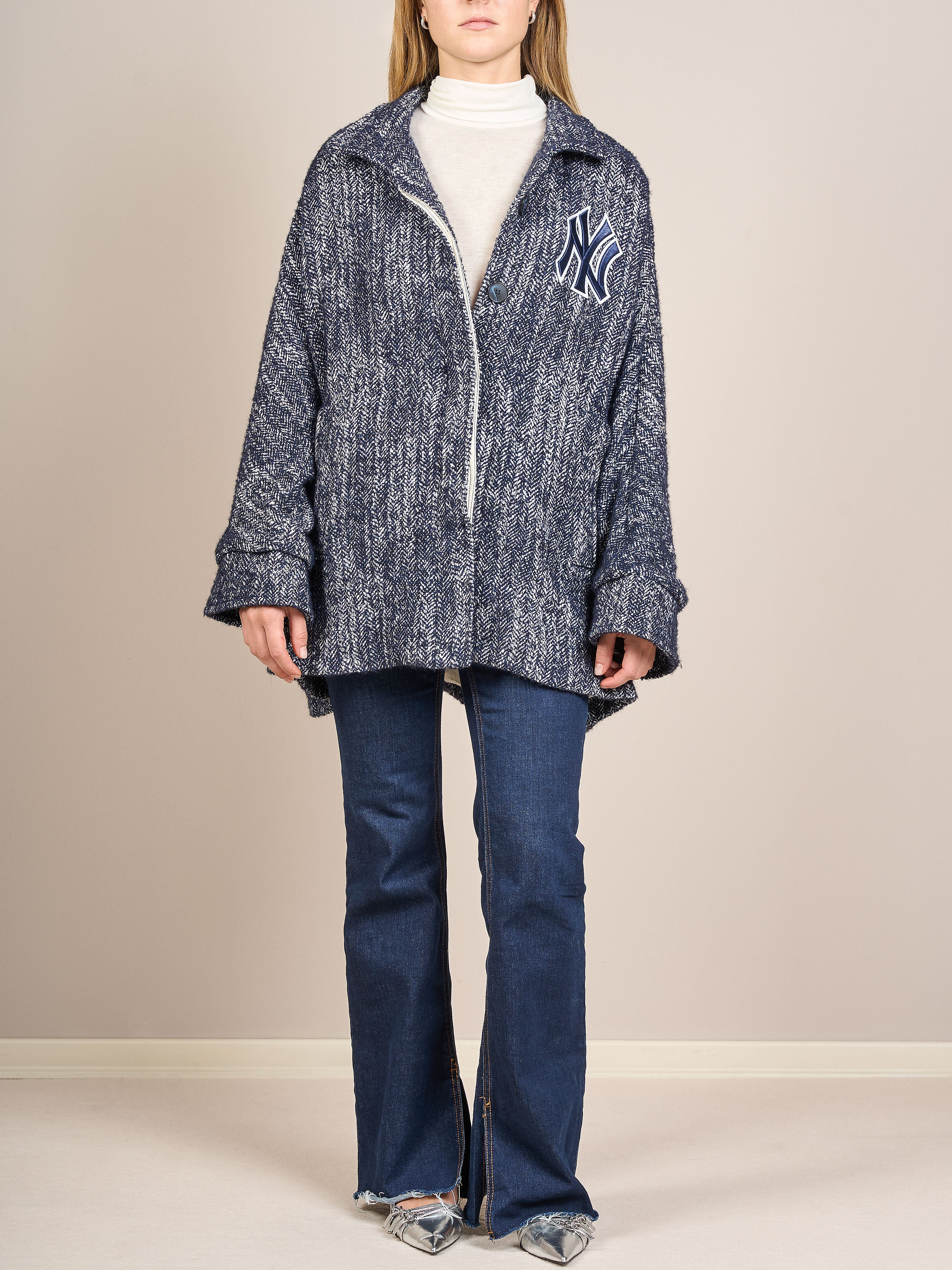 Giacca oversize in tweed