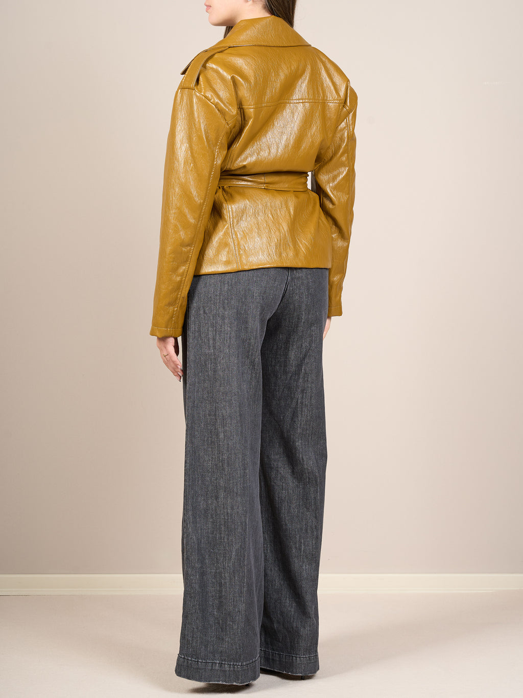 Giacca effetto pelle lucida