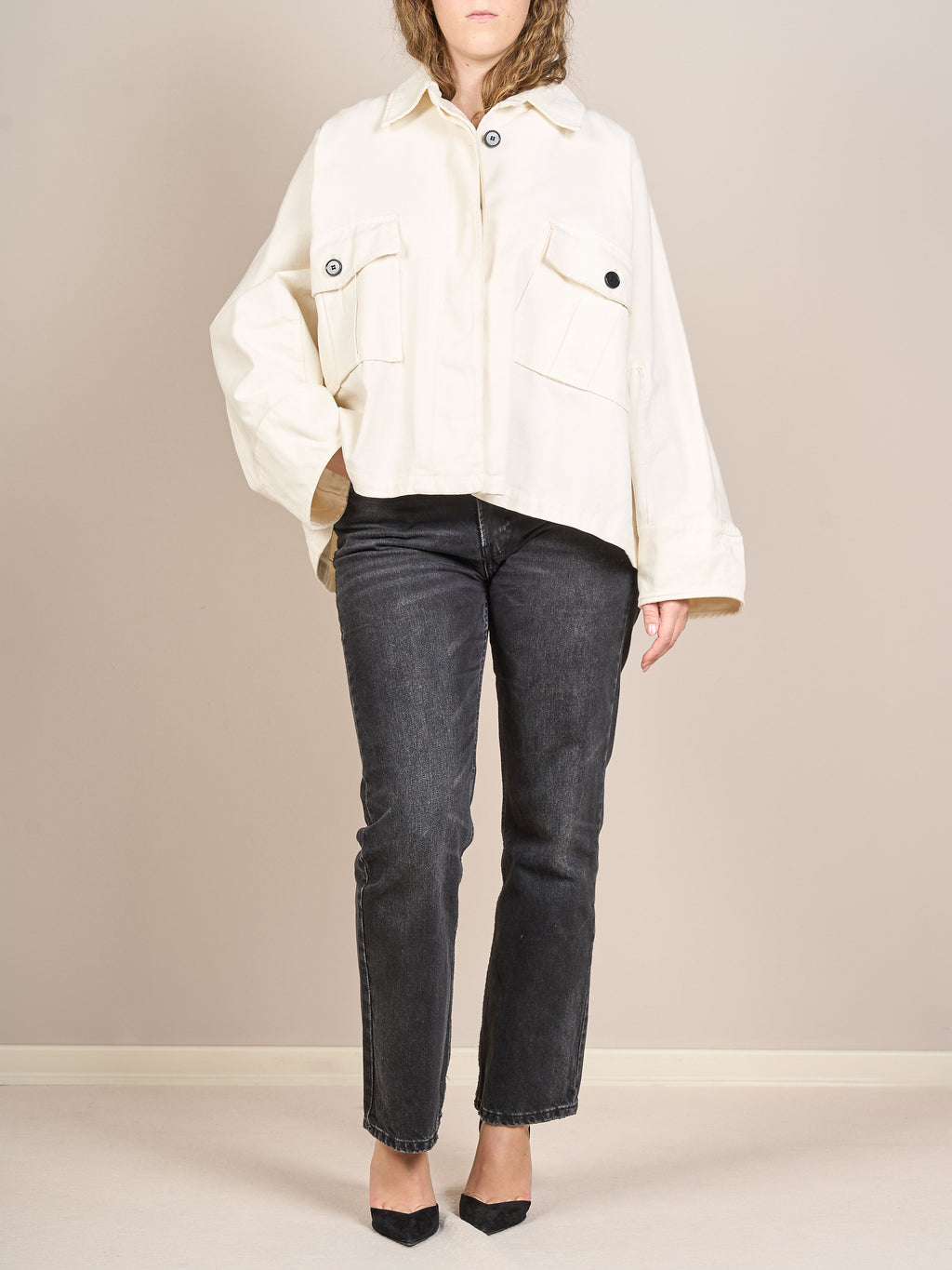 Giacca camicia oversize