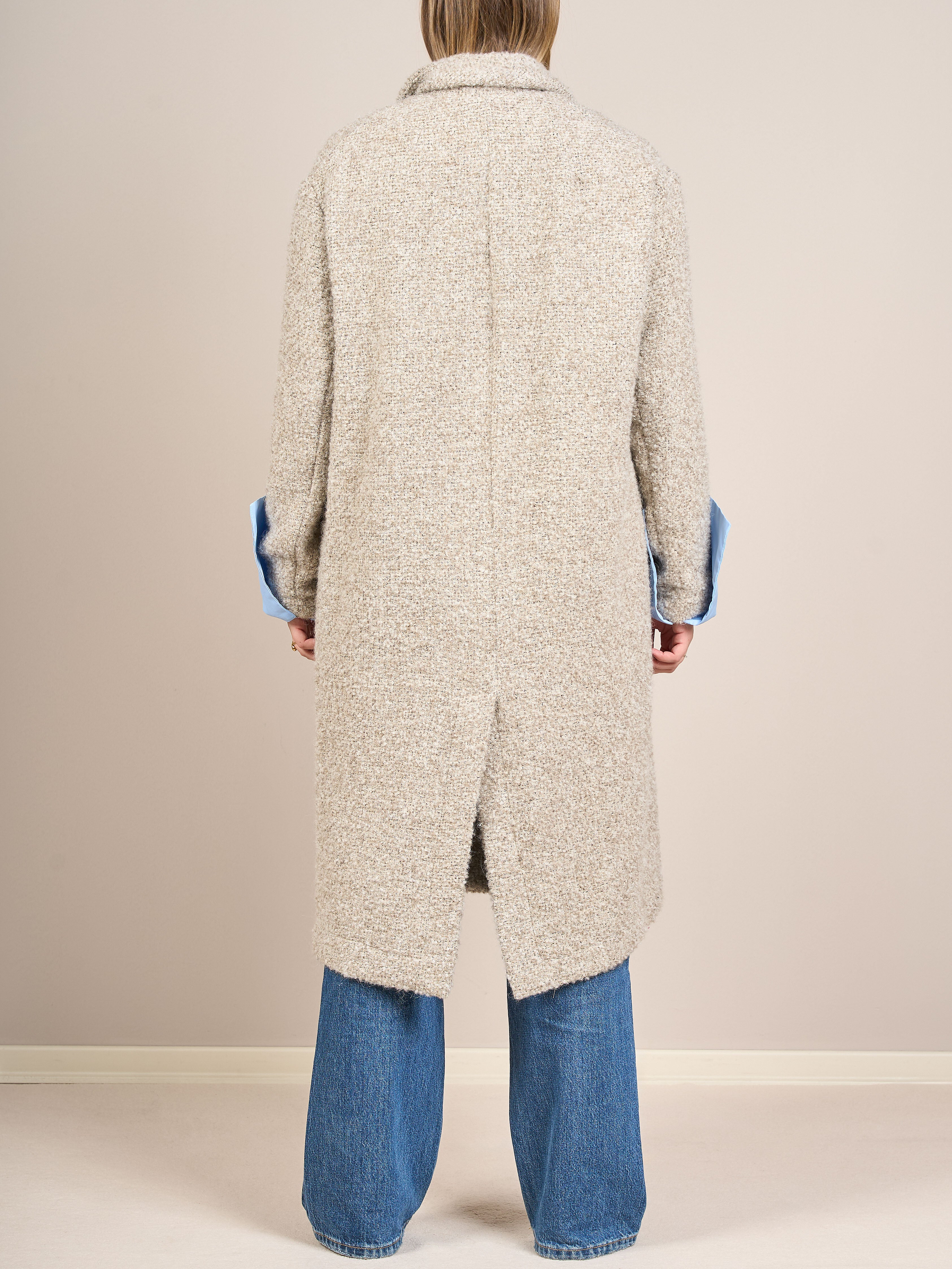 Cappotto lungo effetto bouclé