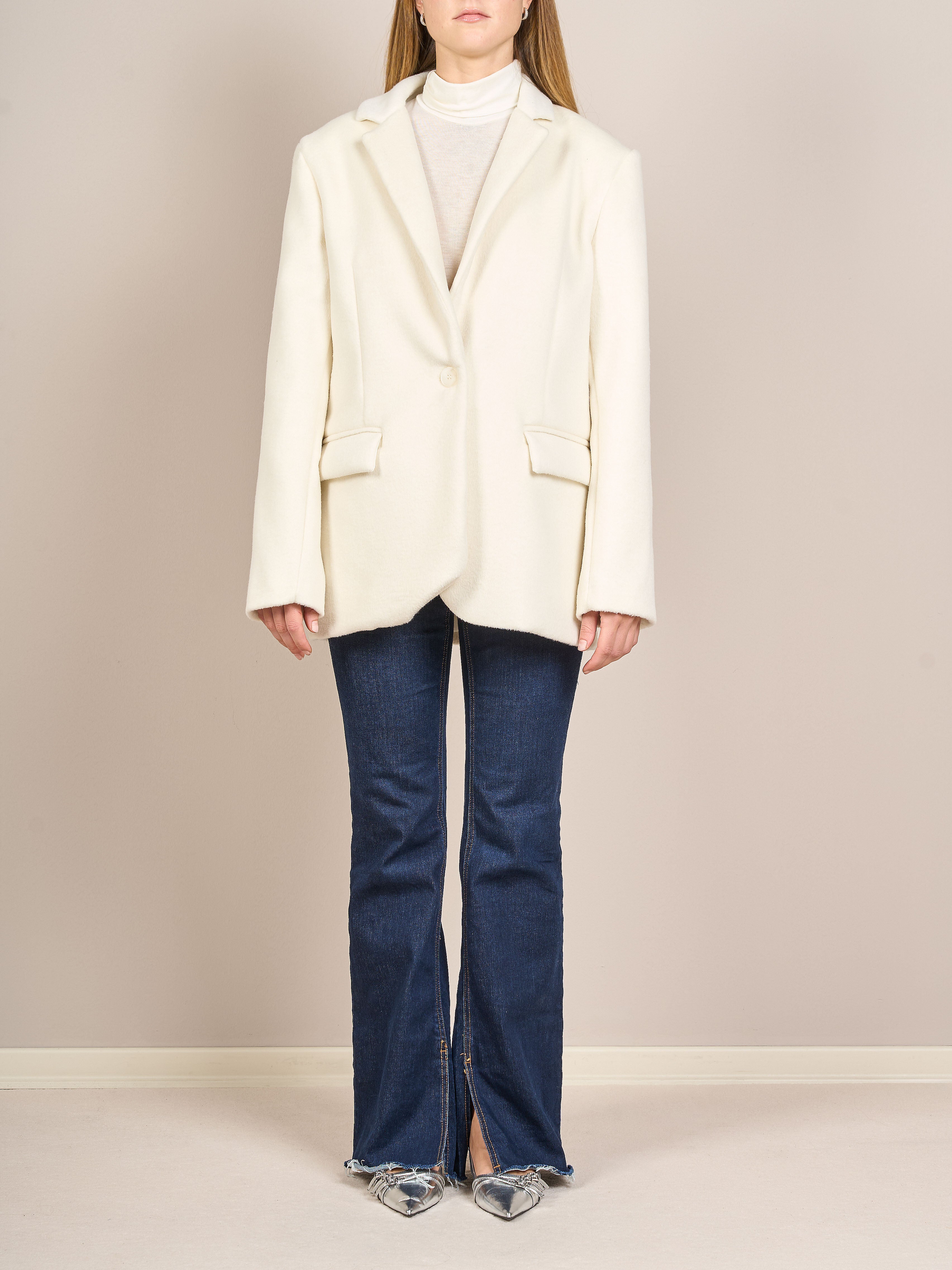 Giacca oversize tessuto testurizzato