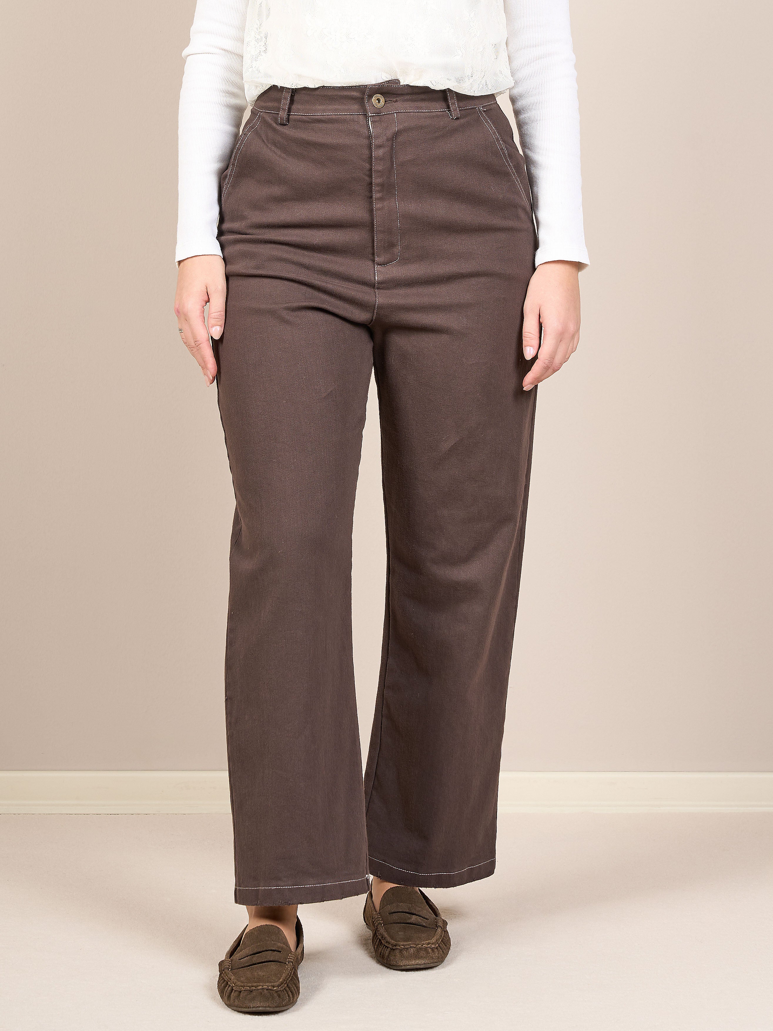 Pantalone marrone scuro