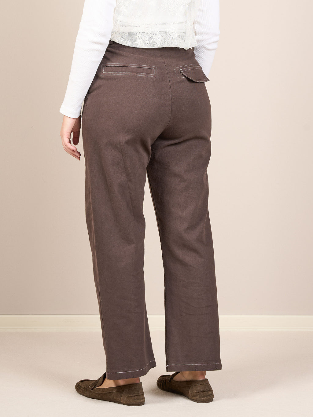 Pantalone marrone scuro