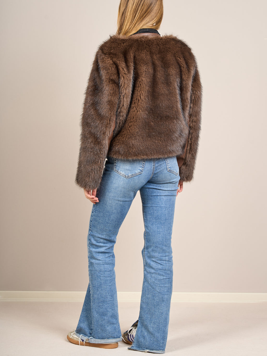 Pelliccia misto pelle