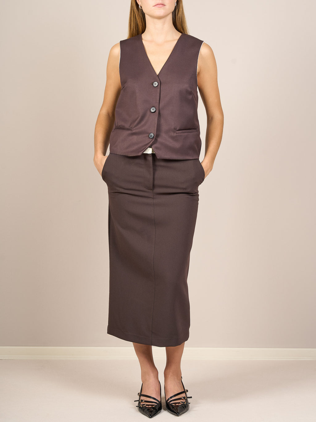 Set coordinato marrone