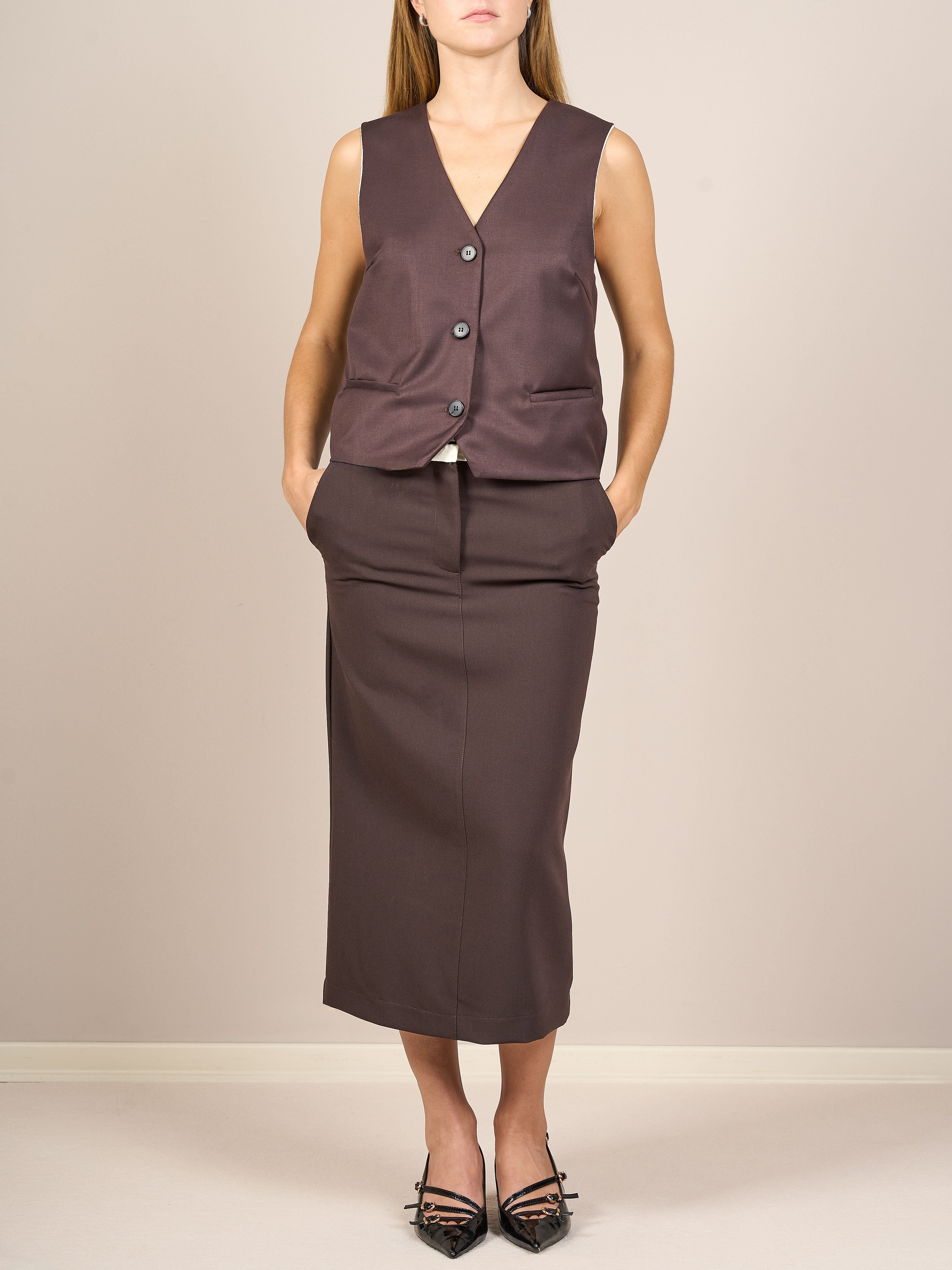 Set coordinato marrone